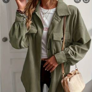 Corduroy Jacket forest green